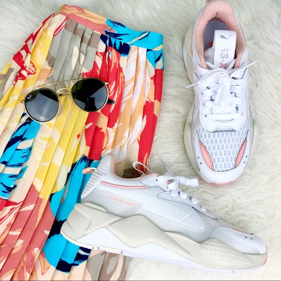 Puma RSX Tech Peach White Running System Sneakers - Picture 11 of 11